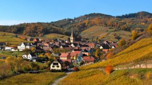 Nidermorschwihr hôtel de l'Ange et cloché vrillé